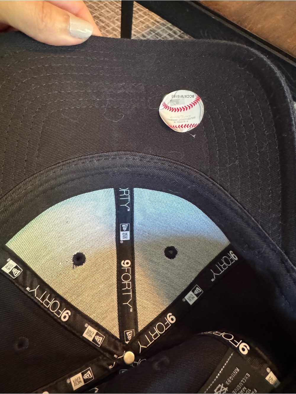 New Era 9Forty New York Yankees Adjustable Hat Navy MLB - Picture 3 of 4